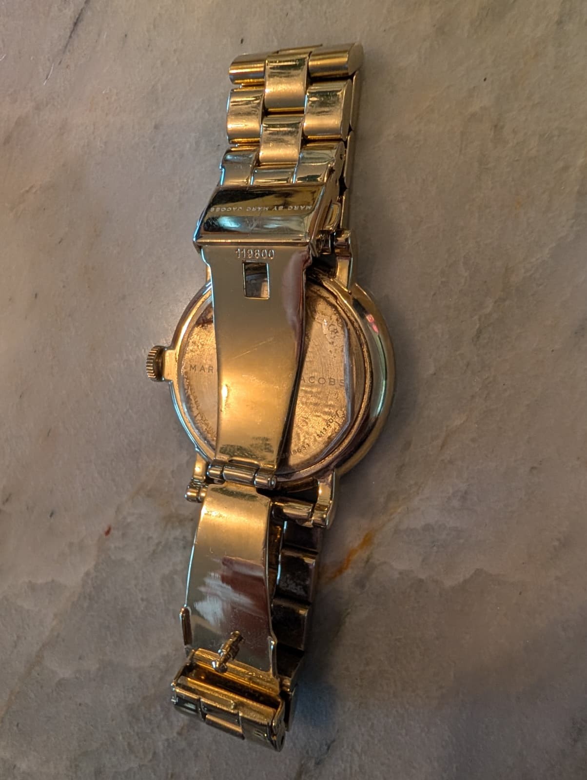 Marc by Marc Jacobs Wristwatch Baker Quartz MBM1266 Gold Bracelet