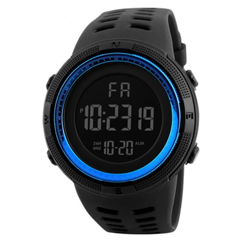 Men Military Digital LED Watch Teens Sports Gym Fitness Luminous Multi Function
