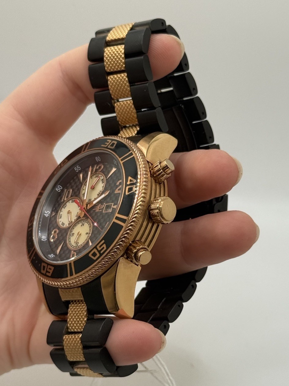 32 Degrees Chronograph Two-Tone Watch 32-411B-081 5ATM Water Resistant