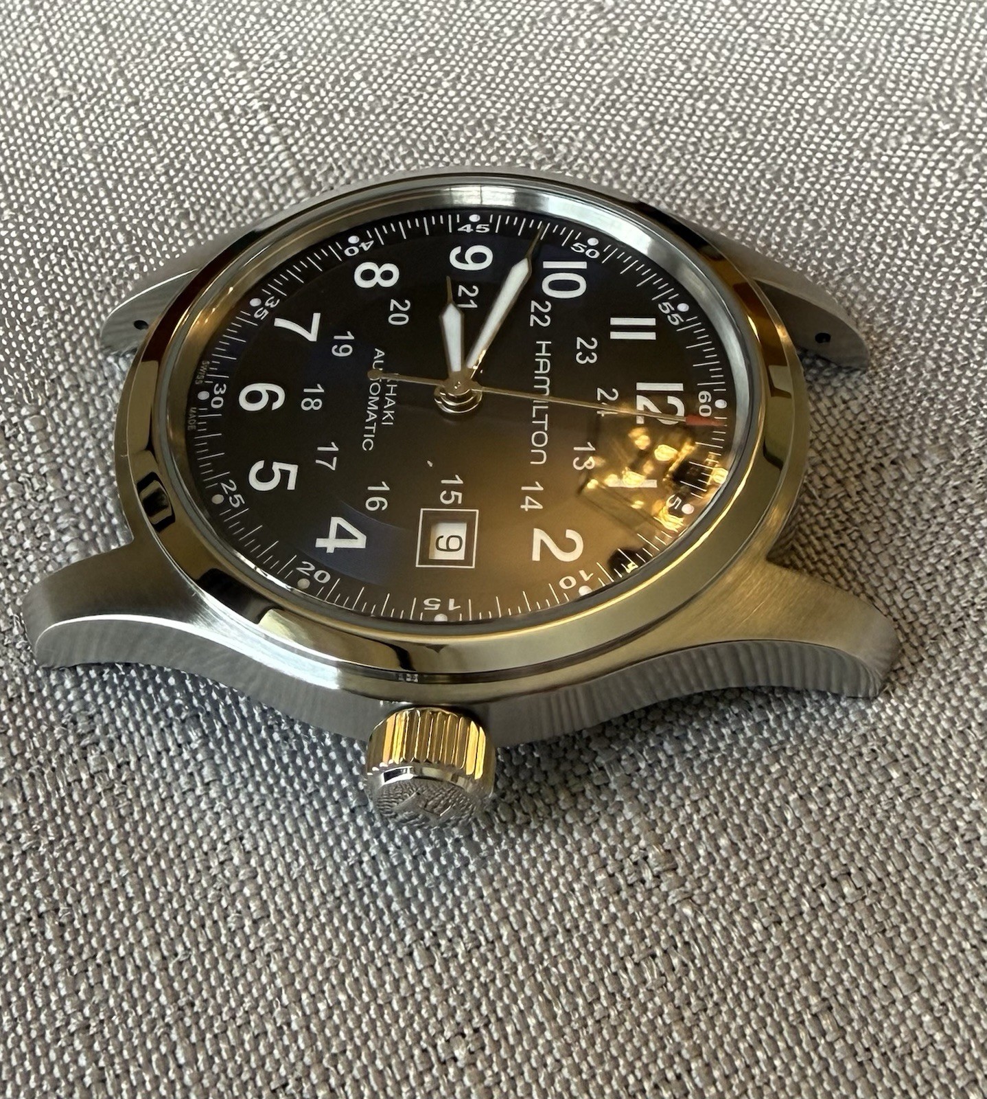 Hamilton Khaki Field Auto H70605540 Blue 42mm Full Set + Bracelet + 3 Straps