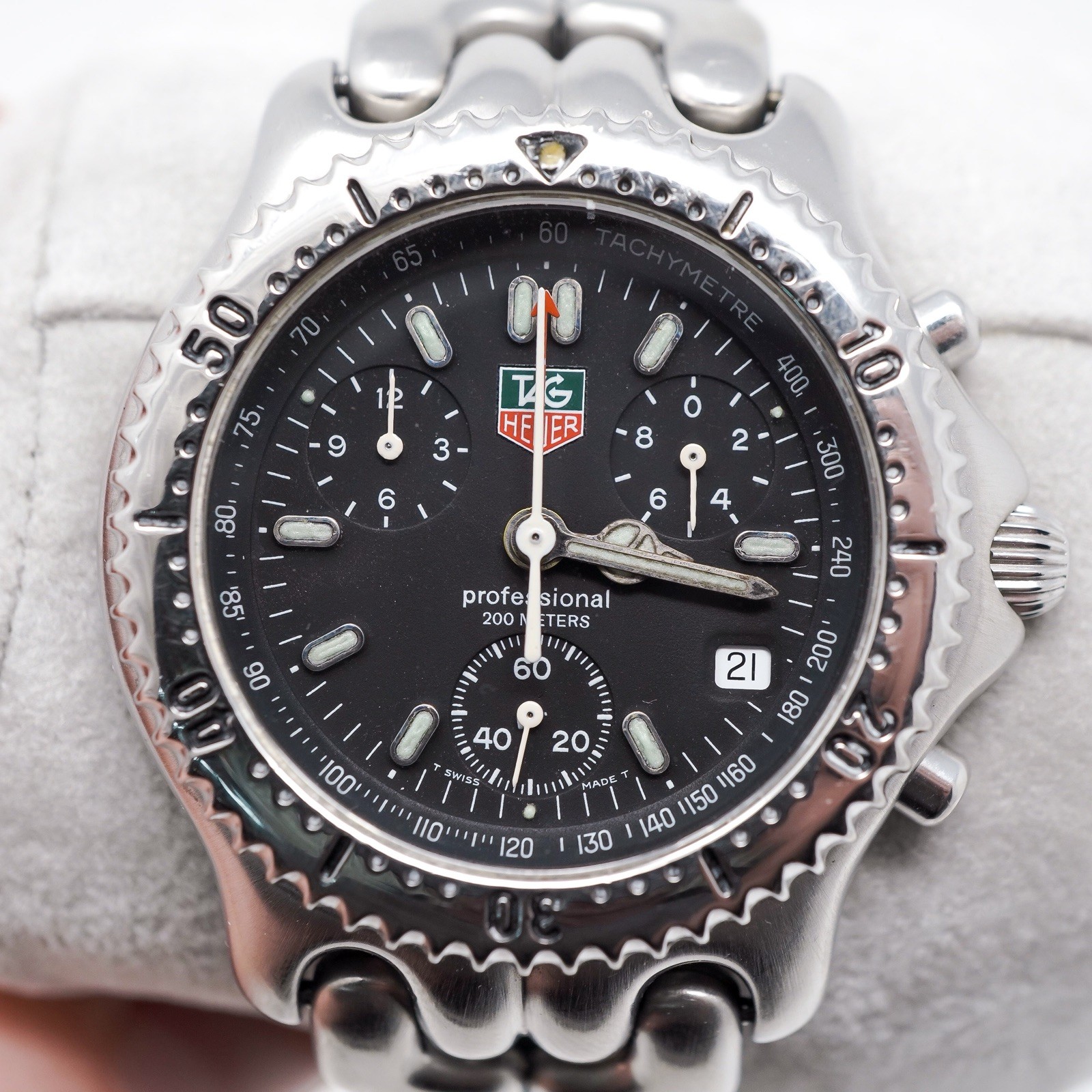 Tag Heuer SEL CG1110-0 Chronograph Men’s Sports Watch – Great Condition