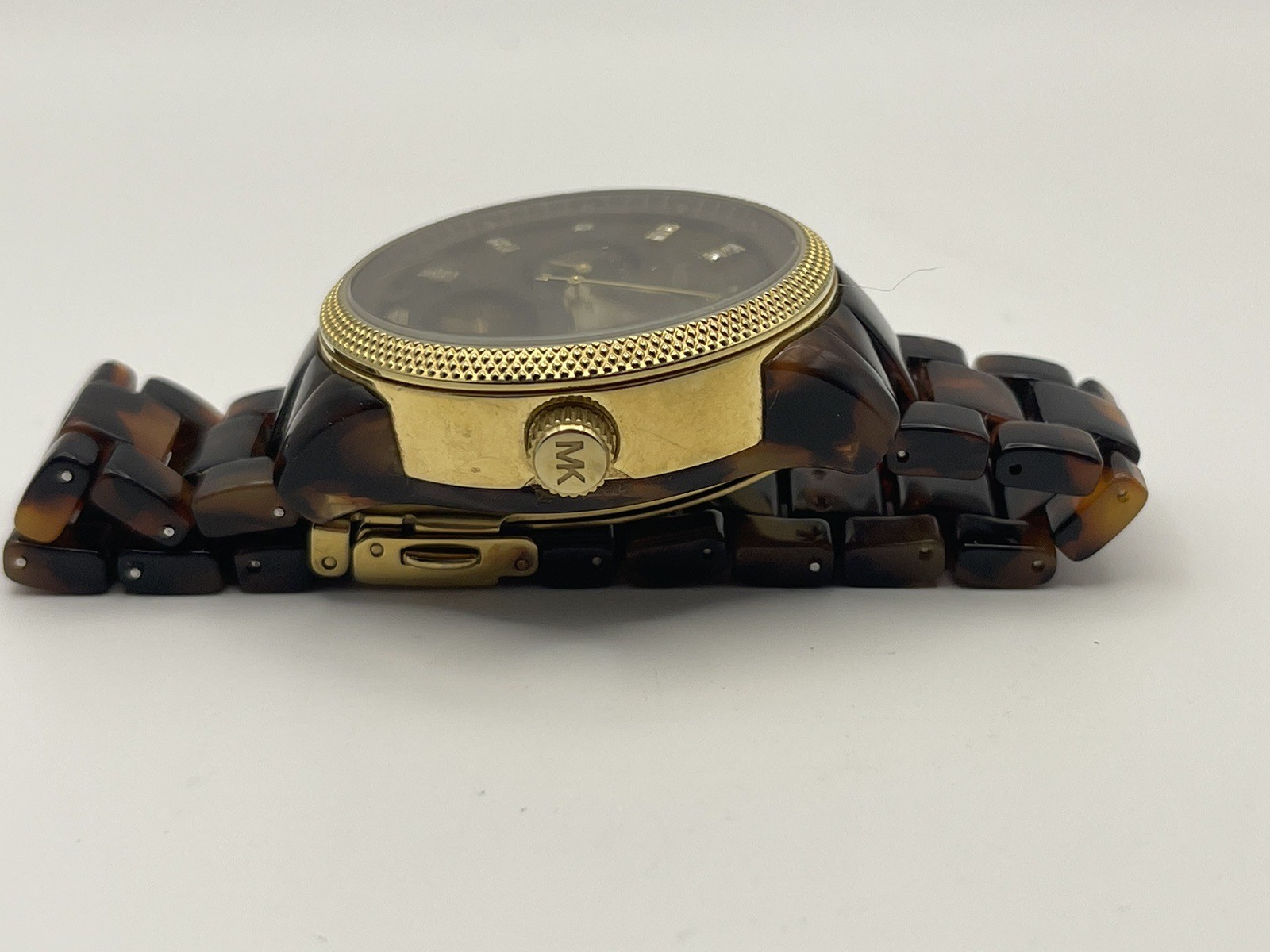 Michael Kors Quartz MK-5038 Womens Watch 37mm Tortoise Good Battery 5.25”