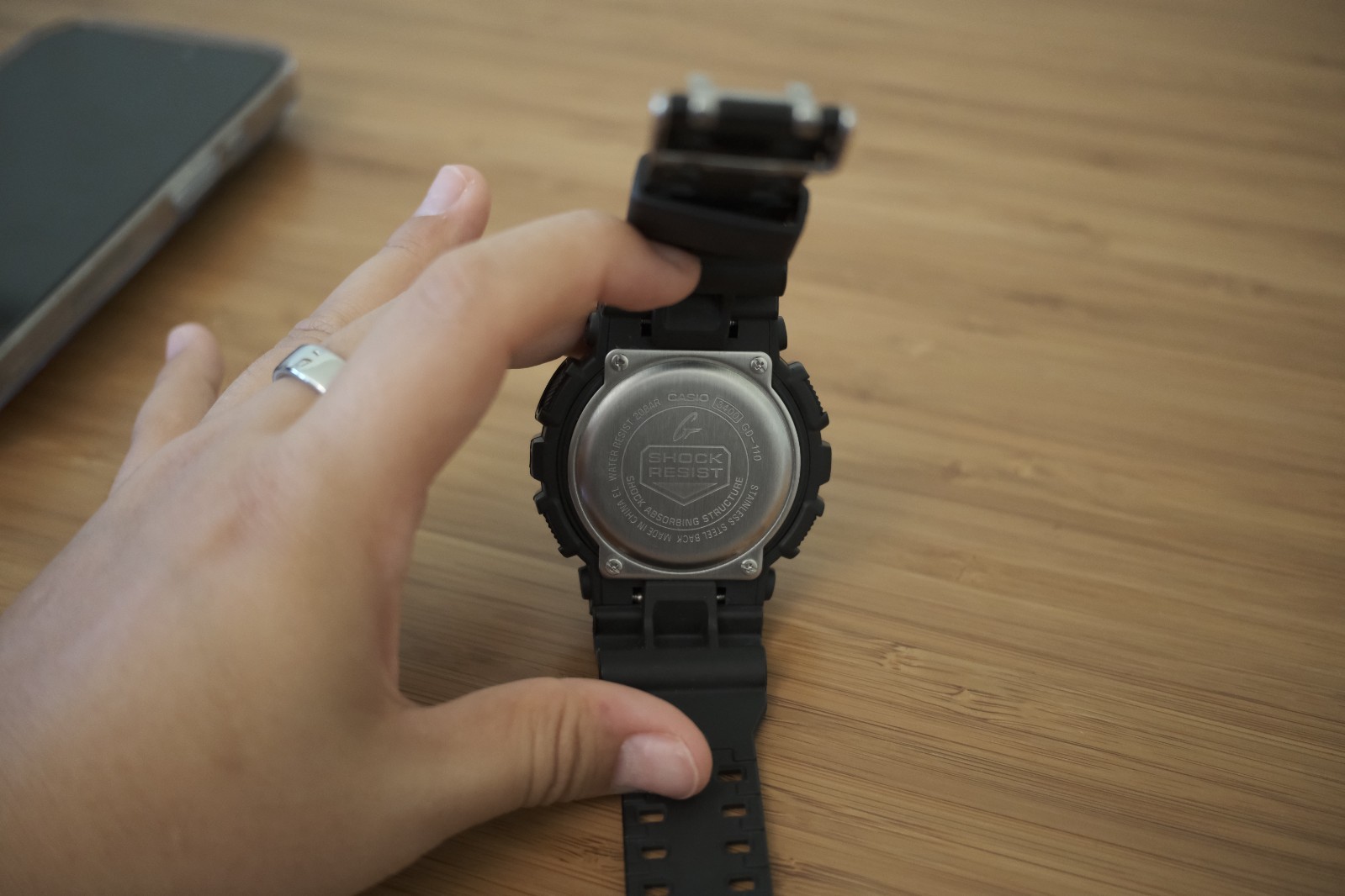 Casio G-Shock GD-110 Black Digital Watch – Dual Time, Shock Resist