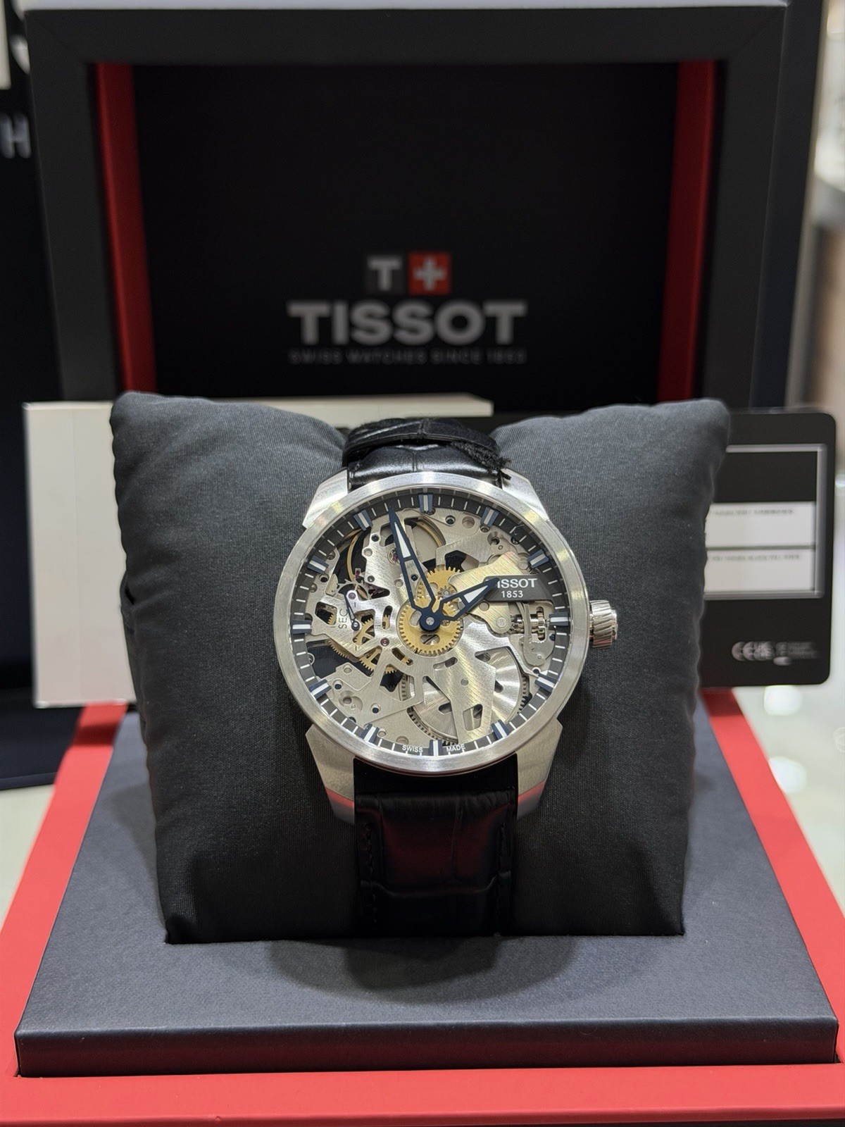 New Tissot T-Complication 43 MM Squelette Men’s Watch T0704051641100