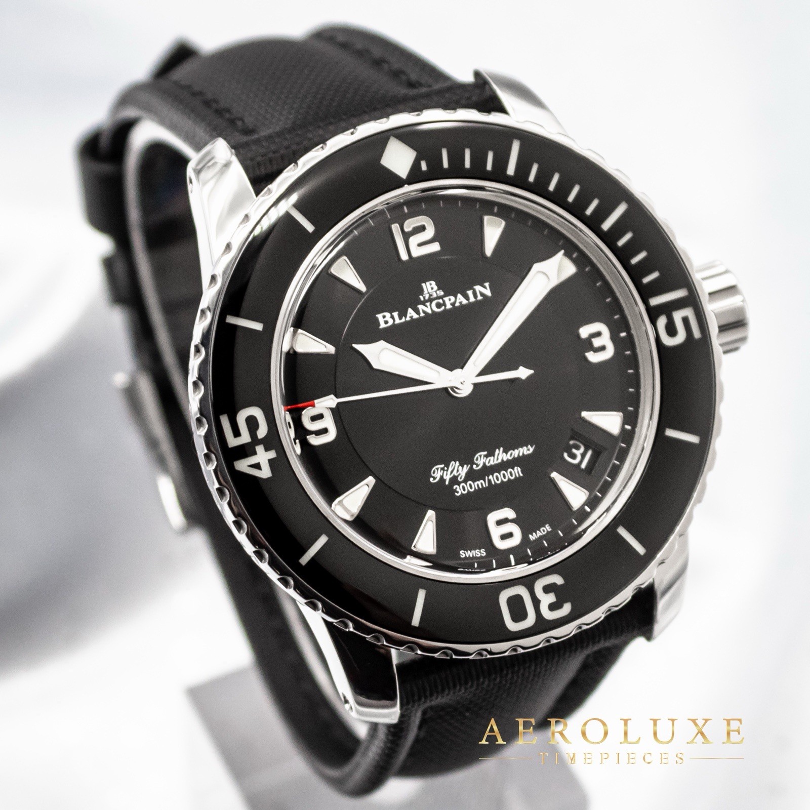2024 Blancpain Fifty Fathoms 45 SS Black B&P 5015-1130-52A