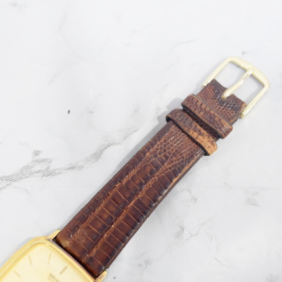 New Battery Vintage SEIKO Dolce 9531-5000 Gold Quartz Men’s Watch JAPAN JDM