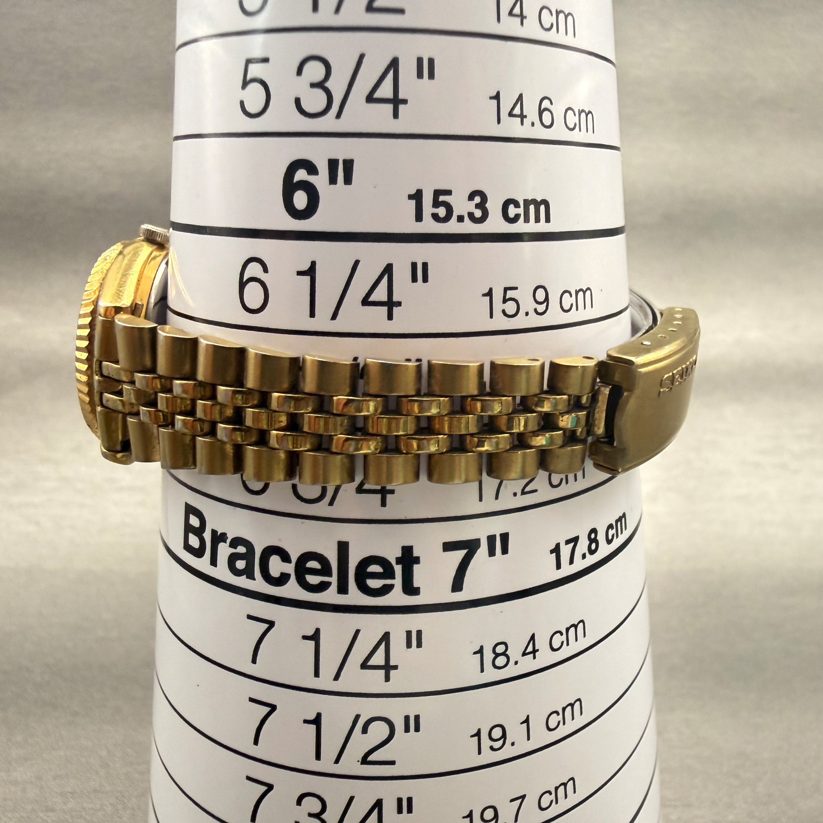 Seiko Watch Women 24mm Gold Dial Gold Tone Daydate Round 7N83-0049 New Battery