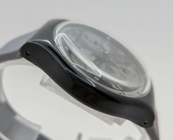 Swatch CHRONO MOONSHADOW SCB110 Analog Watch Black Quartz Used More Features