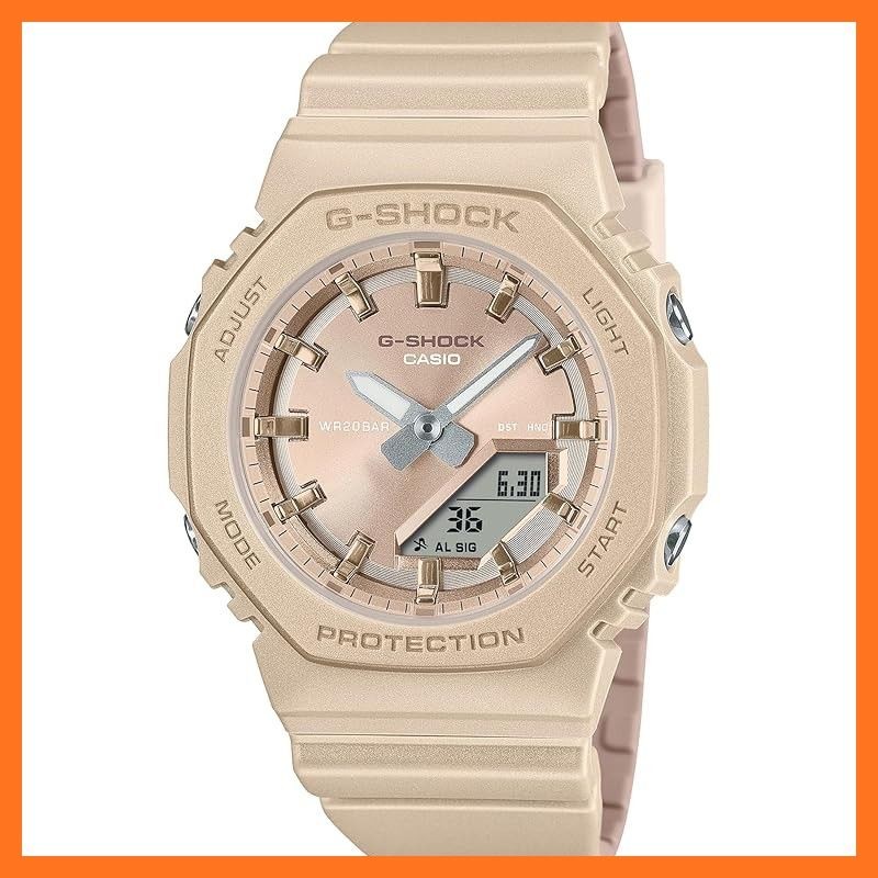 New Casio Wristwatch G Shock Biomass Plastic GMA P2100ST 9AJF Ladies Beige 1