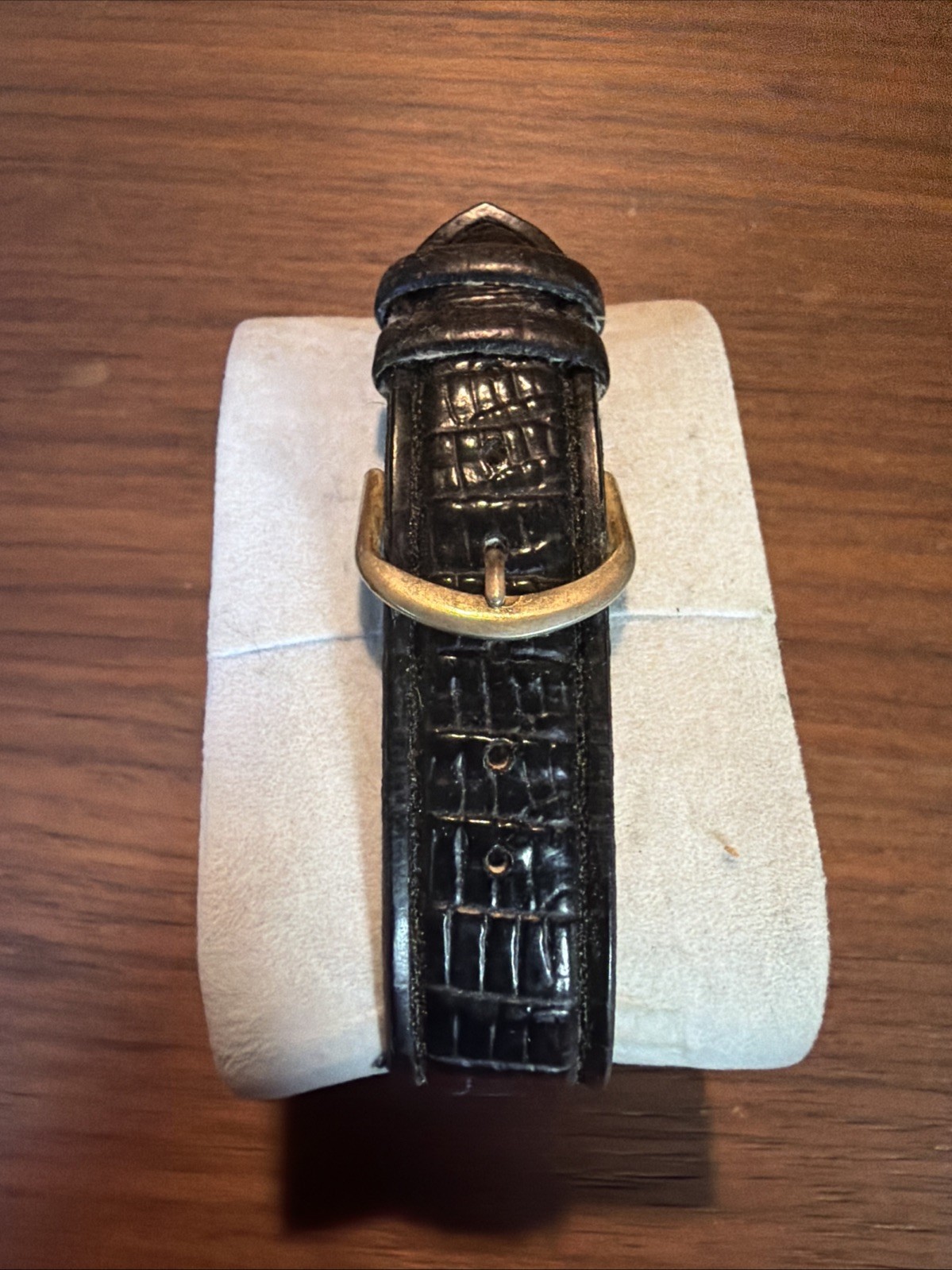 Vintage Bulova Men’s Quartz Watch DayDate Display Needs New Battery Leather Band