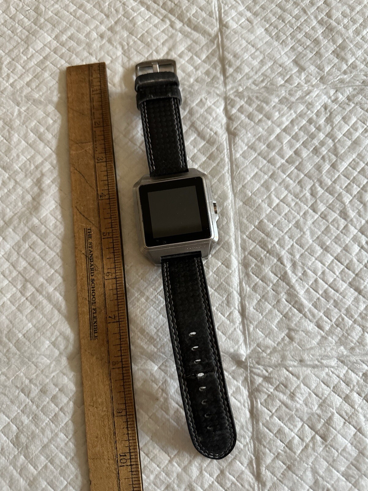 Android Galactopus Watch 316L Solid Stainless Steel AD551 with Leather Strap