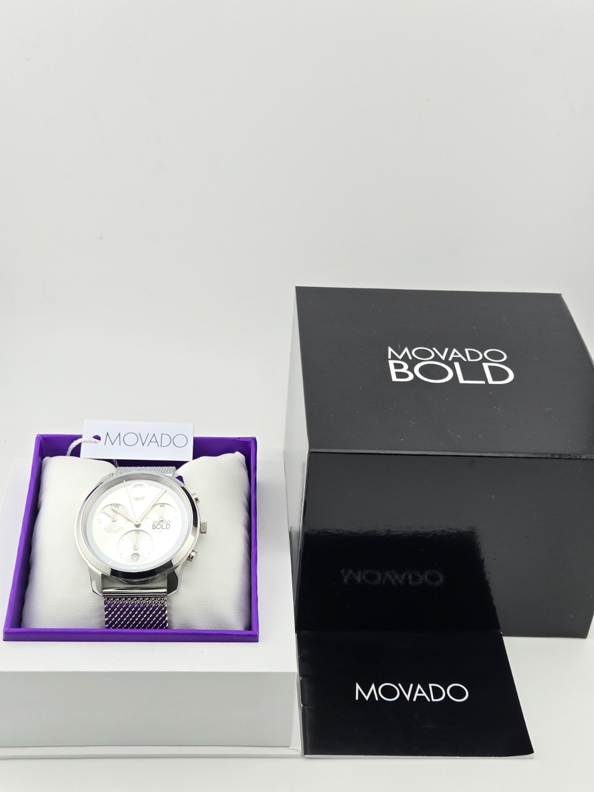 $695 MSRP | Movado Men’s Bold Trend Chronograph Mesh Band Watch – 3601024 NEW