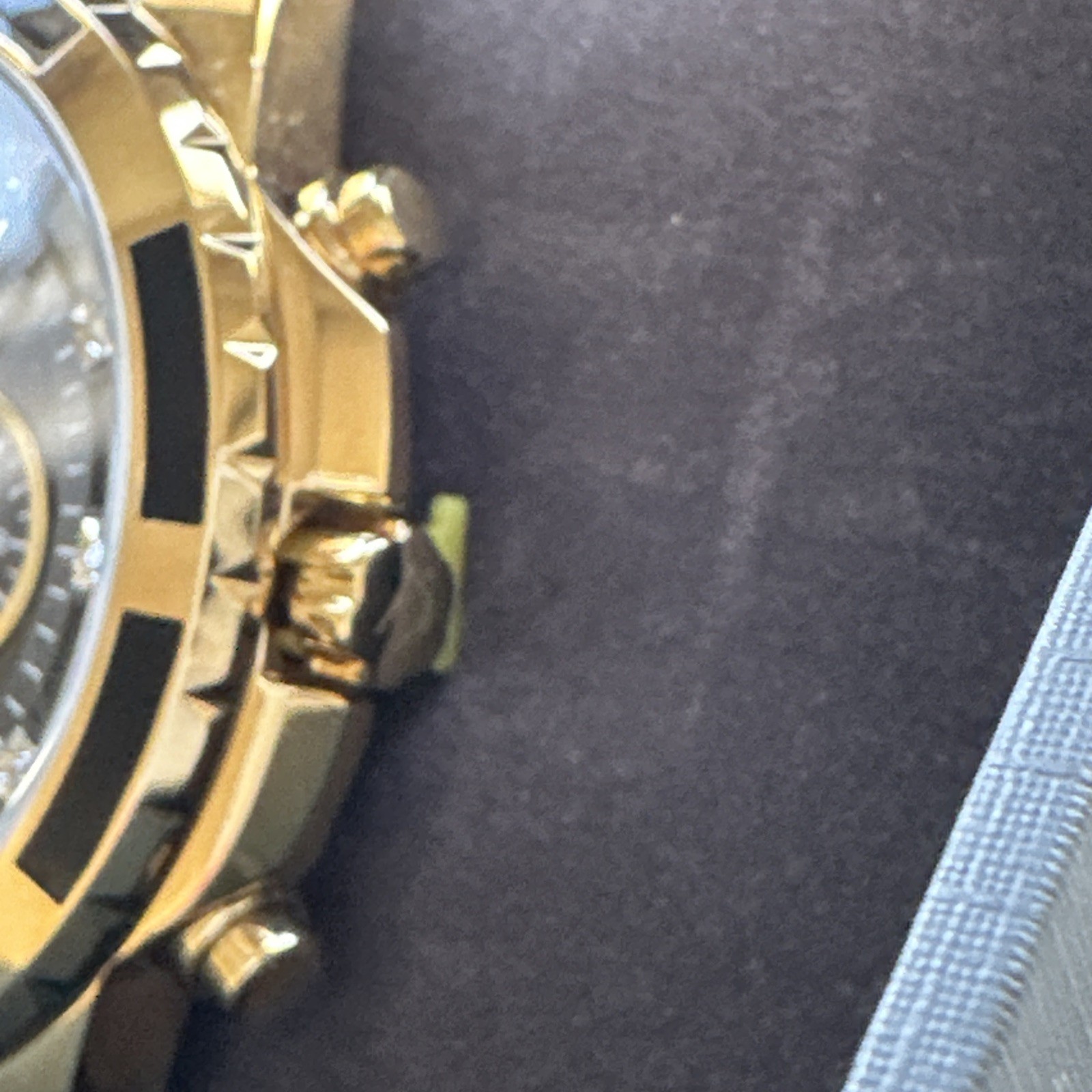 Bulova Diamond Men’s Gold Plated Stainless Steel Chronograph Quartz Watch 97D121