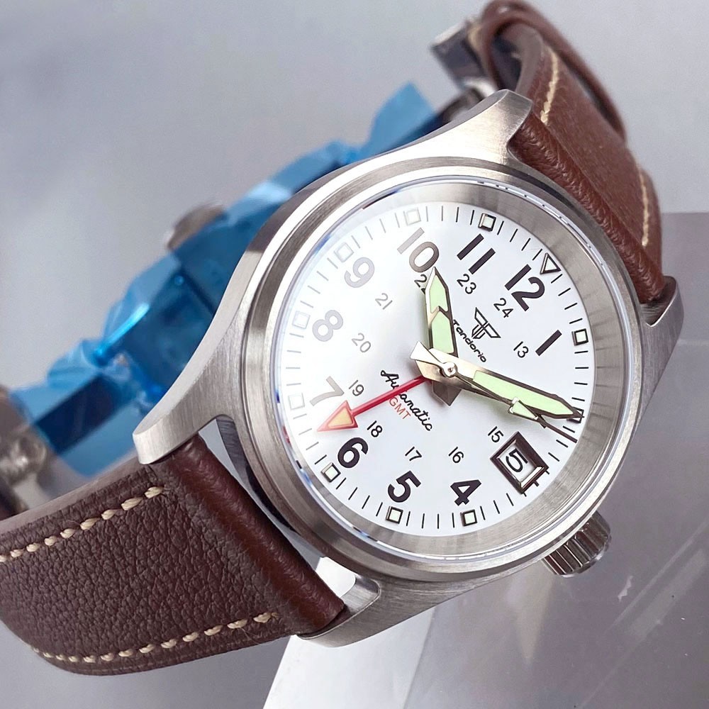 Pilot Watches NH34A Automatic Men Watch GMT 200m Waterproof Sapphire Glass 36mm