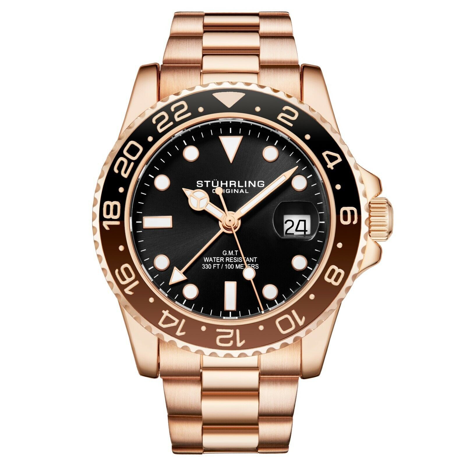 Aquadiver Rose | Black Dial Wristwatch 3965.5