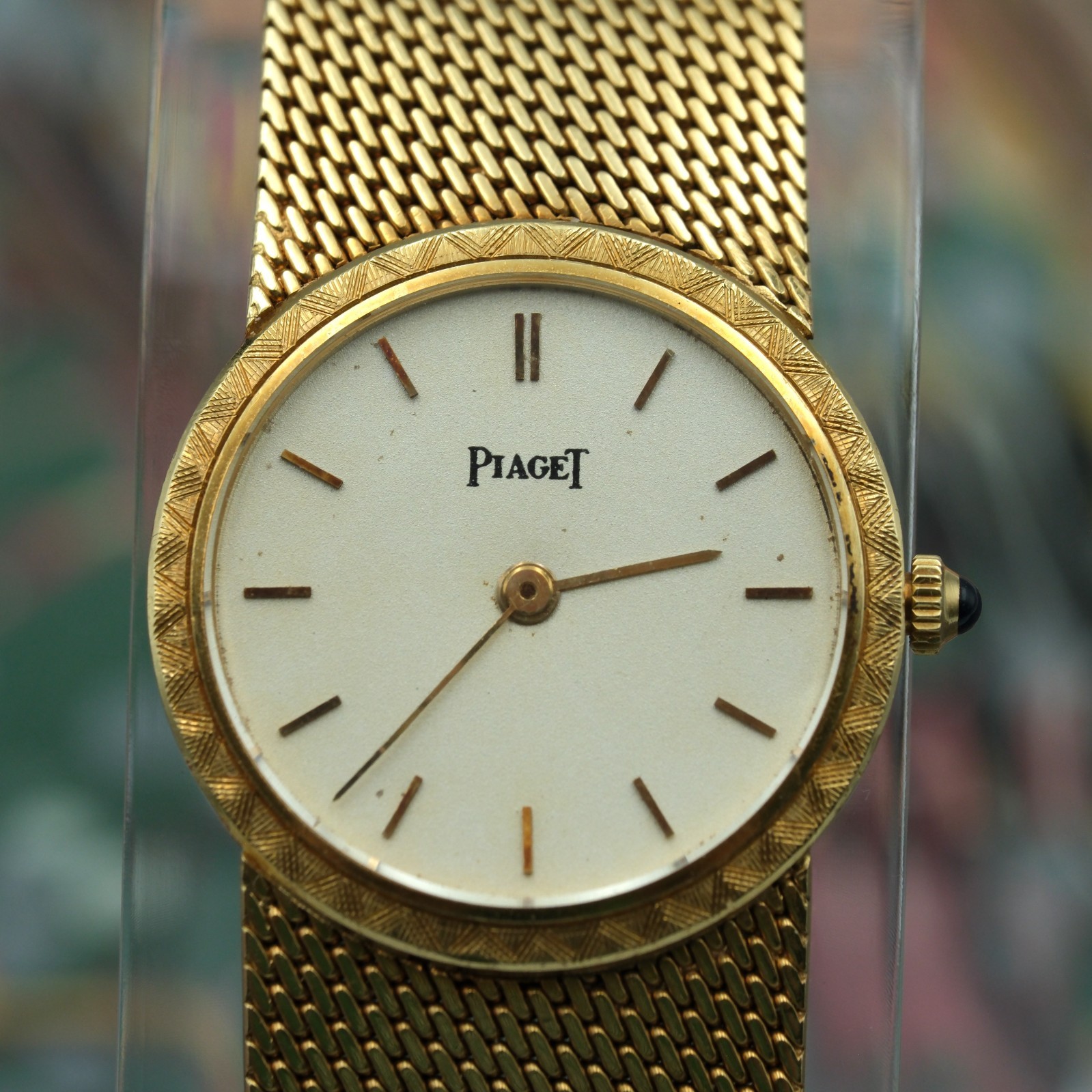 Piaget 924 B11 18K Yellow Gold Ultra Thin Bracelet Watch c.1970 Vintage – 49.6 g