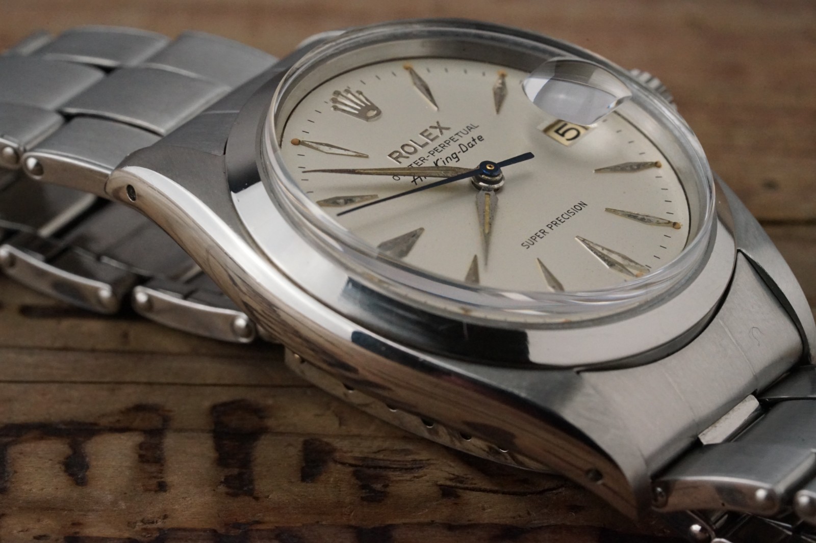 c.1960 Serviced ROLEX Vintage Air-King-Date 5700 34mm cal.1530 #1541