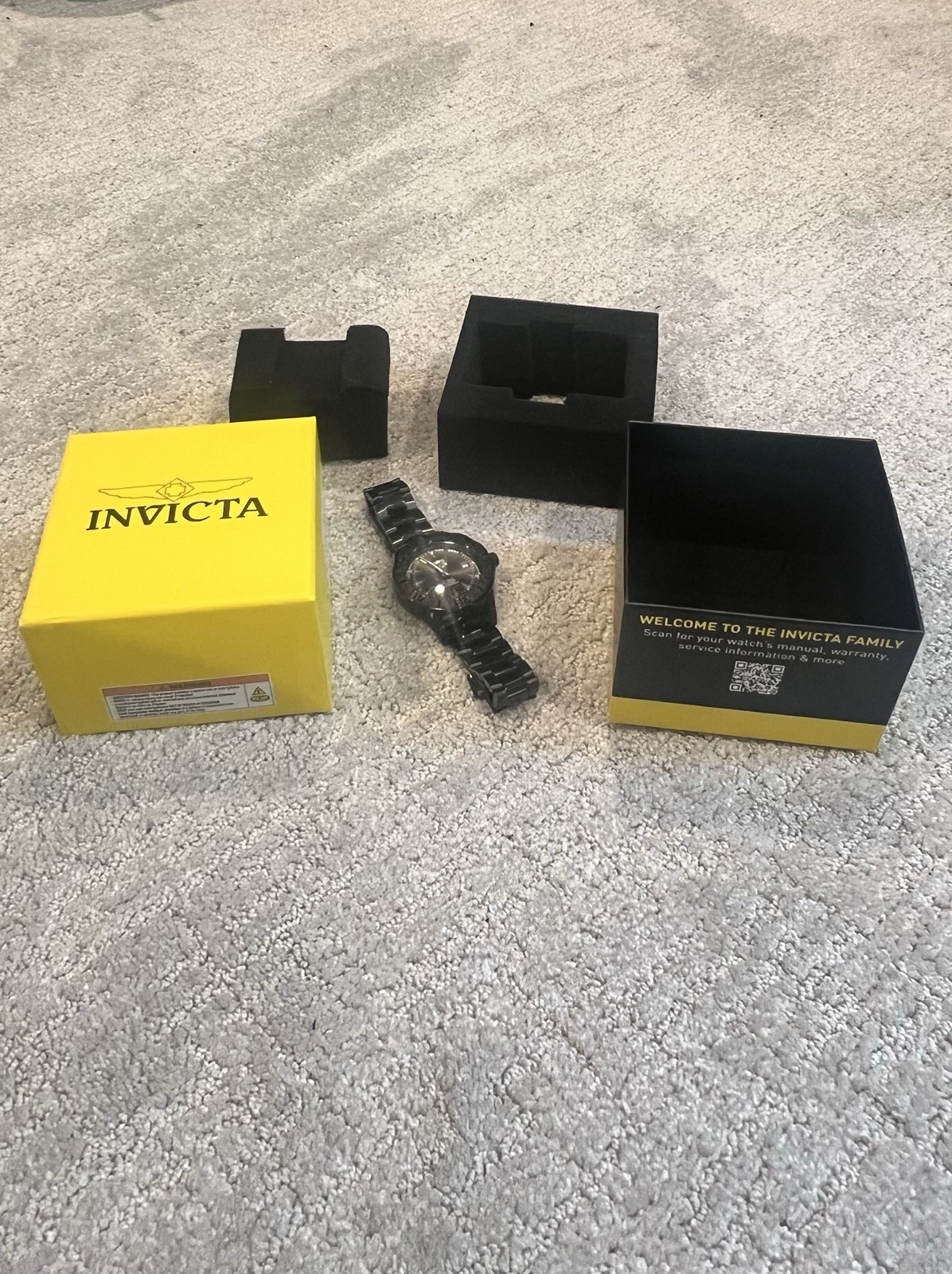 Invicta 7114 Signature Ocean Ghost Automatic 47mm Black Dial Steel Mens Watch