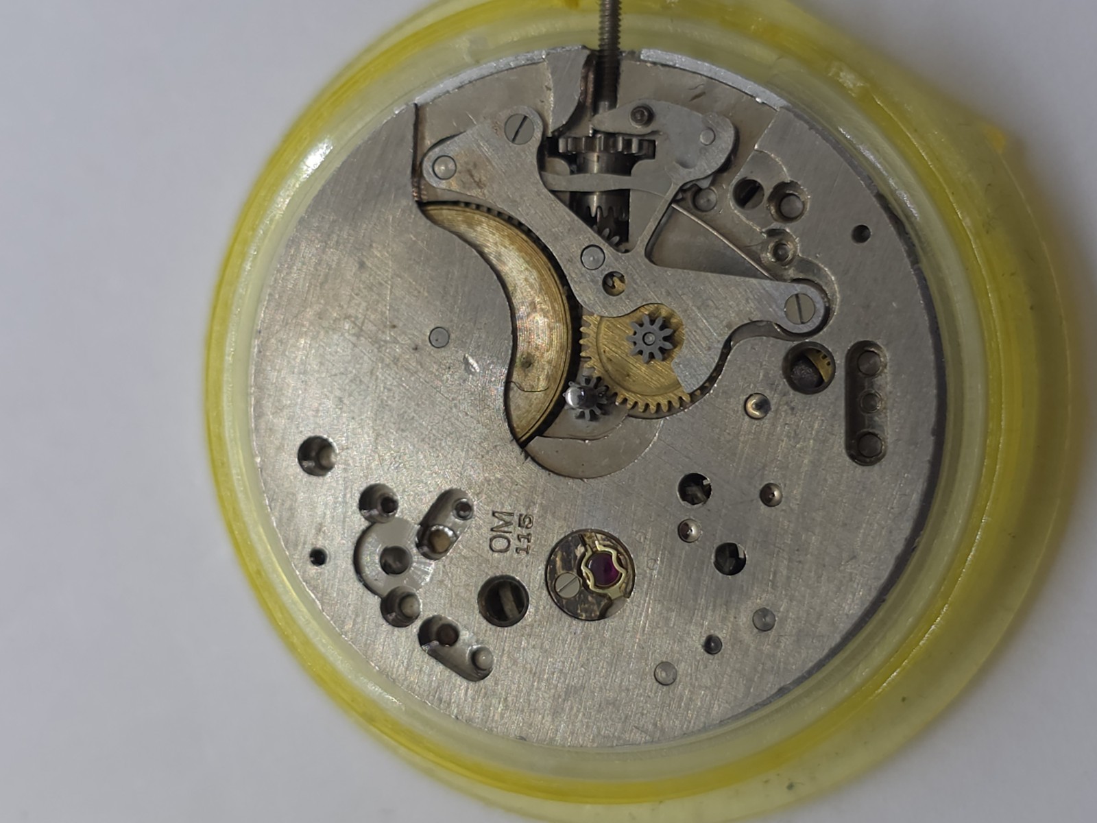 Vintage O. Maire INC Cal. OM 115 Good Balance Main Spring Watch Movement Uhren