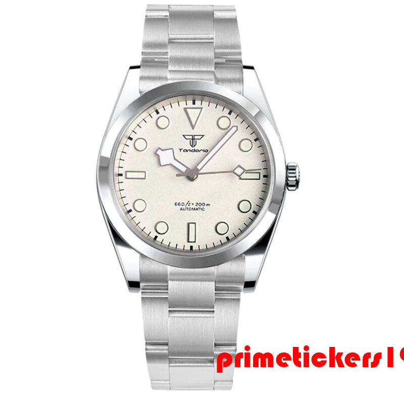 Tandorio Sapphire 36mm/39mm Automatic Men Watch NH35 PT5000 Snowflake Hands Lume