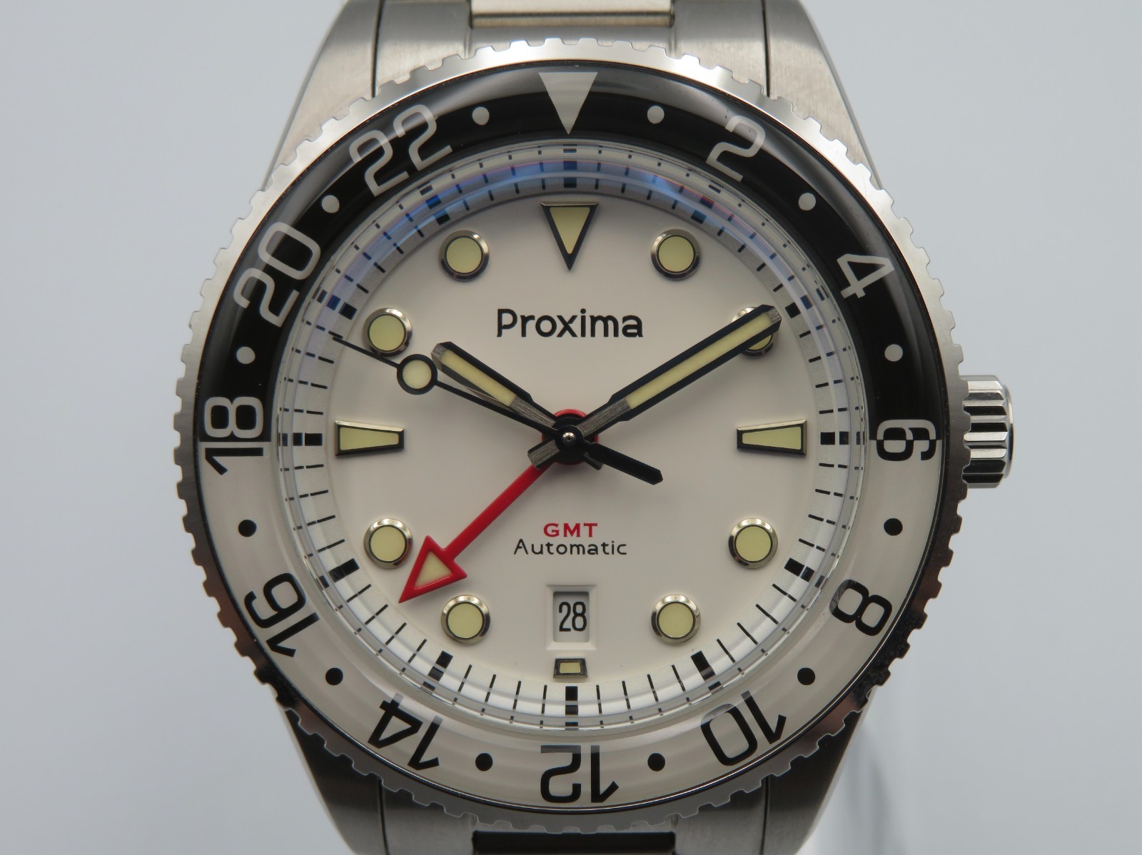 2026 Proxima GMT PX1712 Men’s 40mm Stainless Steel Automatic Wristwatch