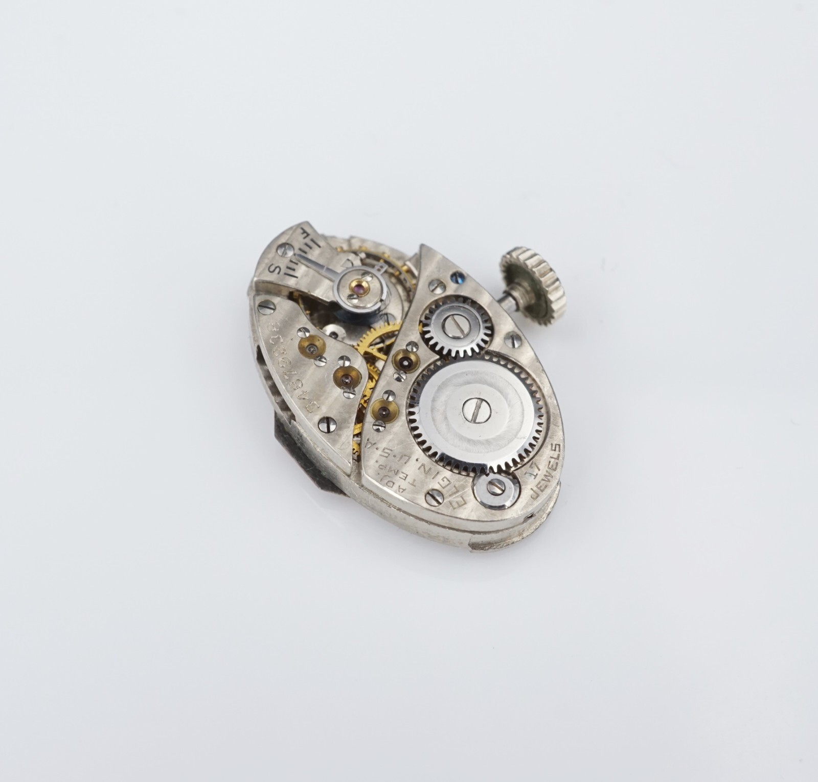 Vintage Ladies Platinum Diamond Elgin Watch 4.5″ 17.5mm W759