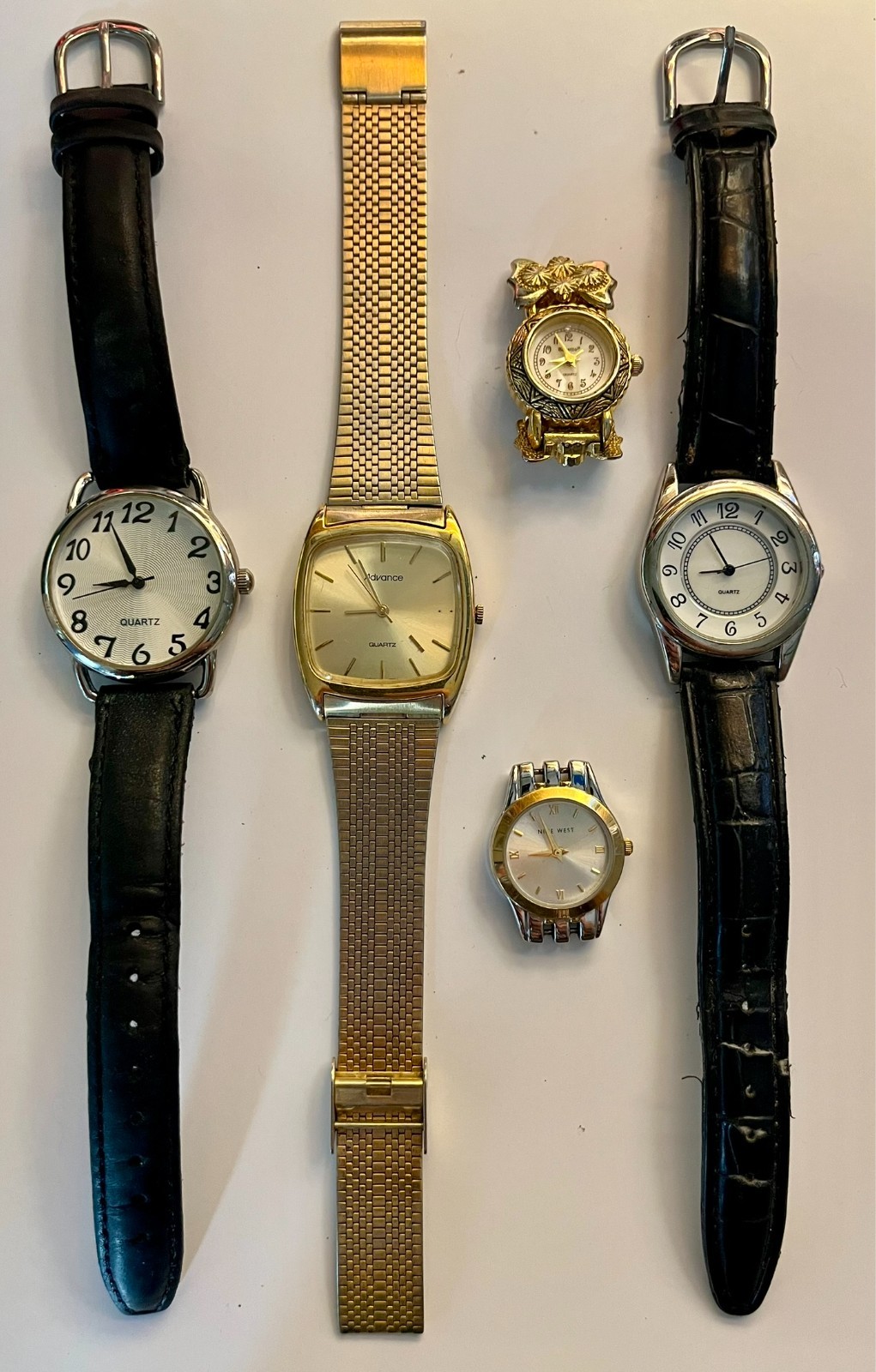 Lot 5 Womens watches working New Batteries! Bonetto Advance Quartz Nine West