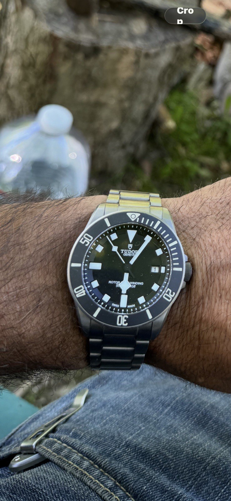 Tudor Pelagos 25500TN 42mm Black Dial 500m Auto Date Diver Watch w/ Box & Papers