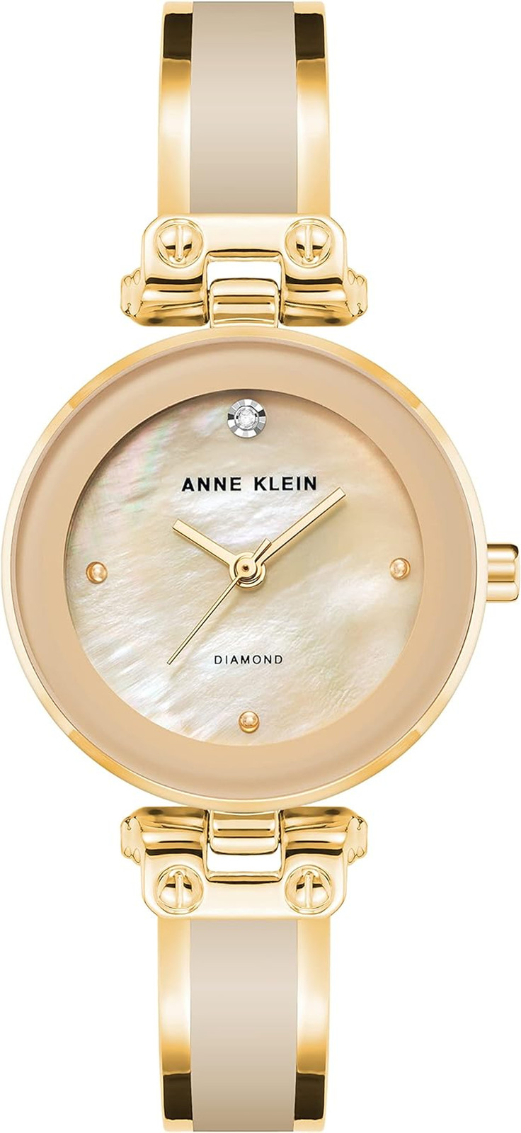 Anne Klein Women’S Genuine Diamond Dial Bangle Watch