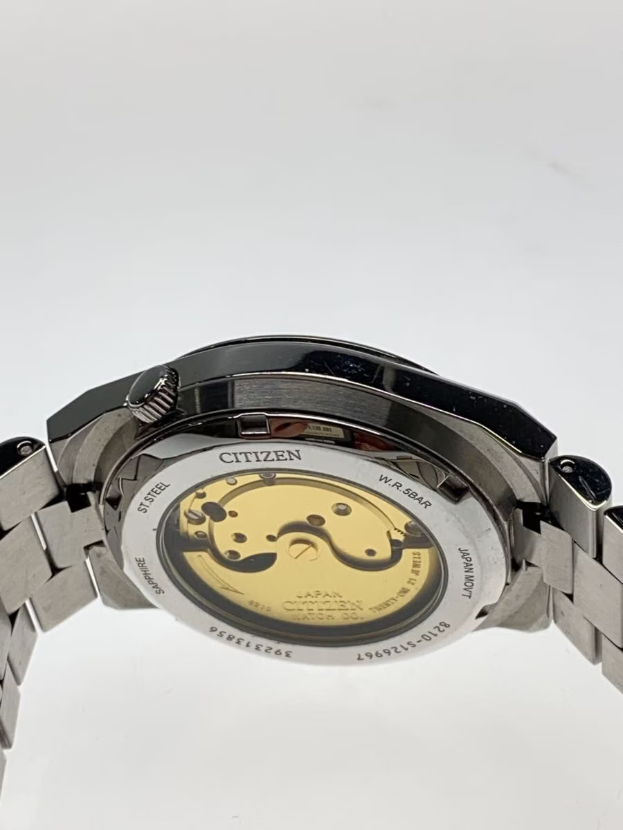 CITIZEN Automatic Watch Analog Stainless Steel GRN SLV SS 8210 S126967