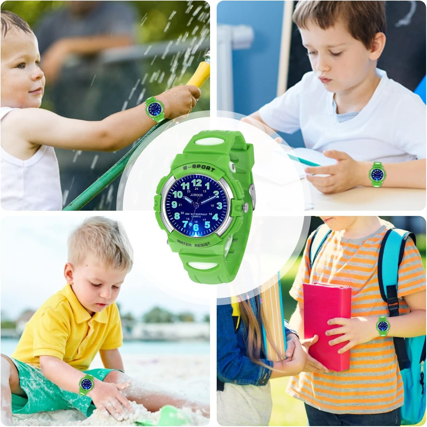 Kids Watch Analog for Boys Girls, Childrens Waterproof Soft Strap Kids Time Teac