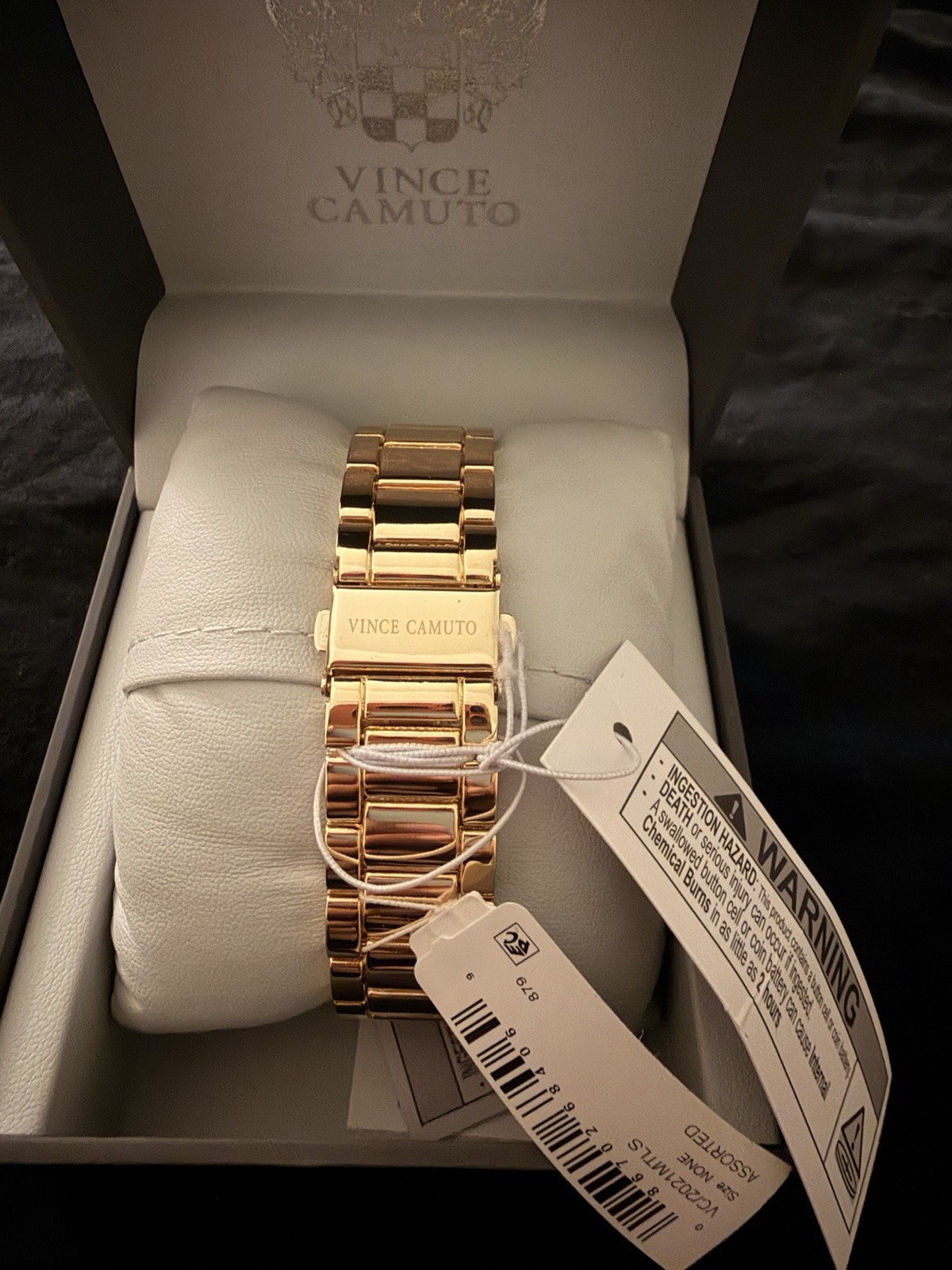 Vince Camuto Men’s Quartz Multifunction Date 24-Hr Rose Gold Bracelet 44mm