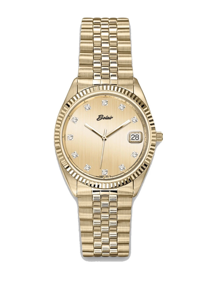 New, Belair Men’s Diamond Watch, 11 Diamond HoursMarkers, 35.5MM , Closeout $395