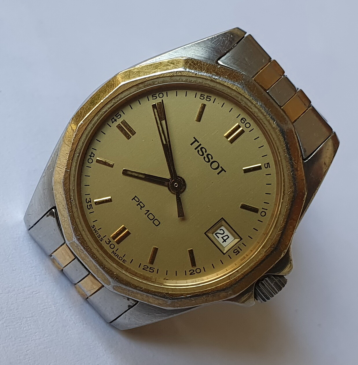 Vintage Ladies TISSOT PR100 Quartz V8 ETA956412 All Steel Sr.No. P342/442 Swiss