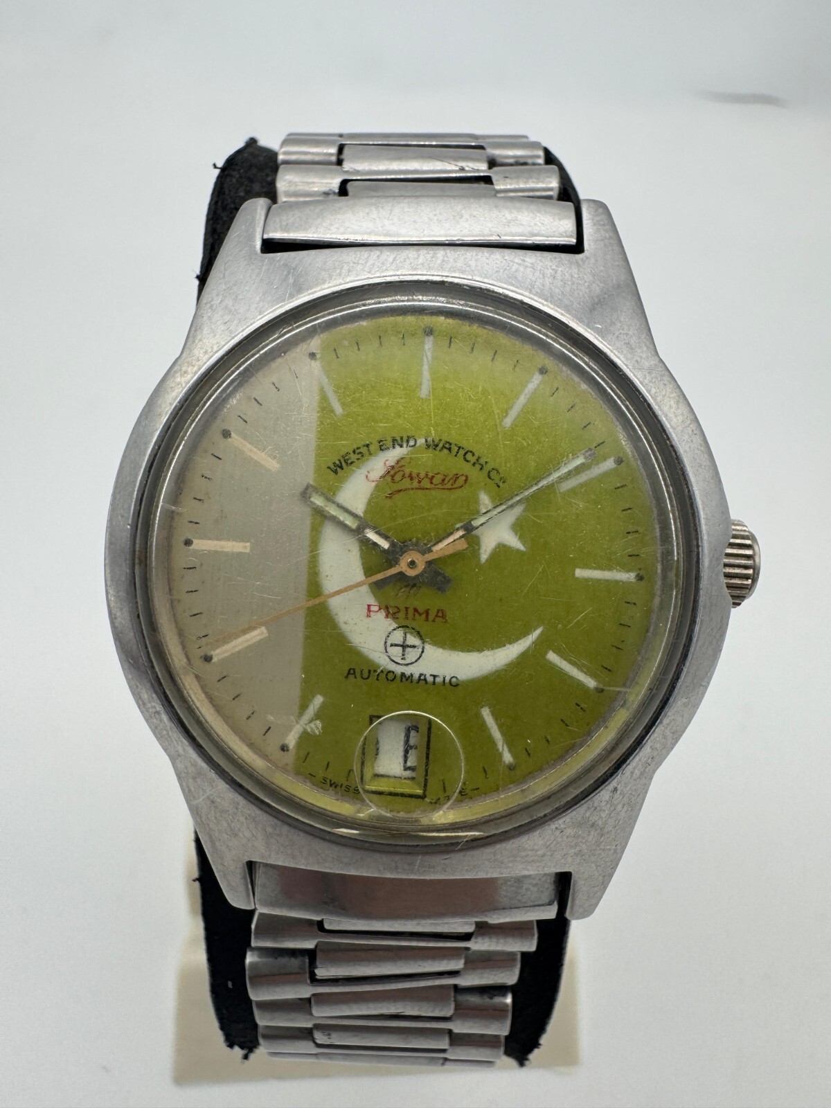 west end watch co sowar prima Pakistan flag Log vintage automatic watch