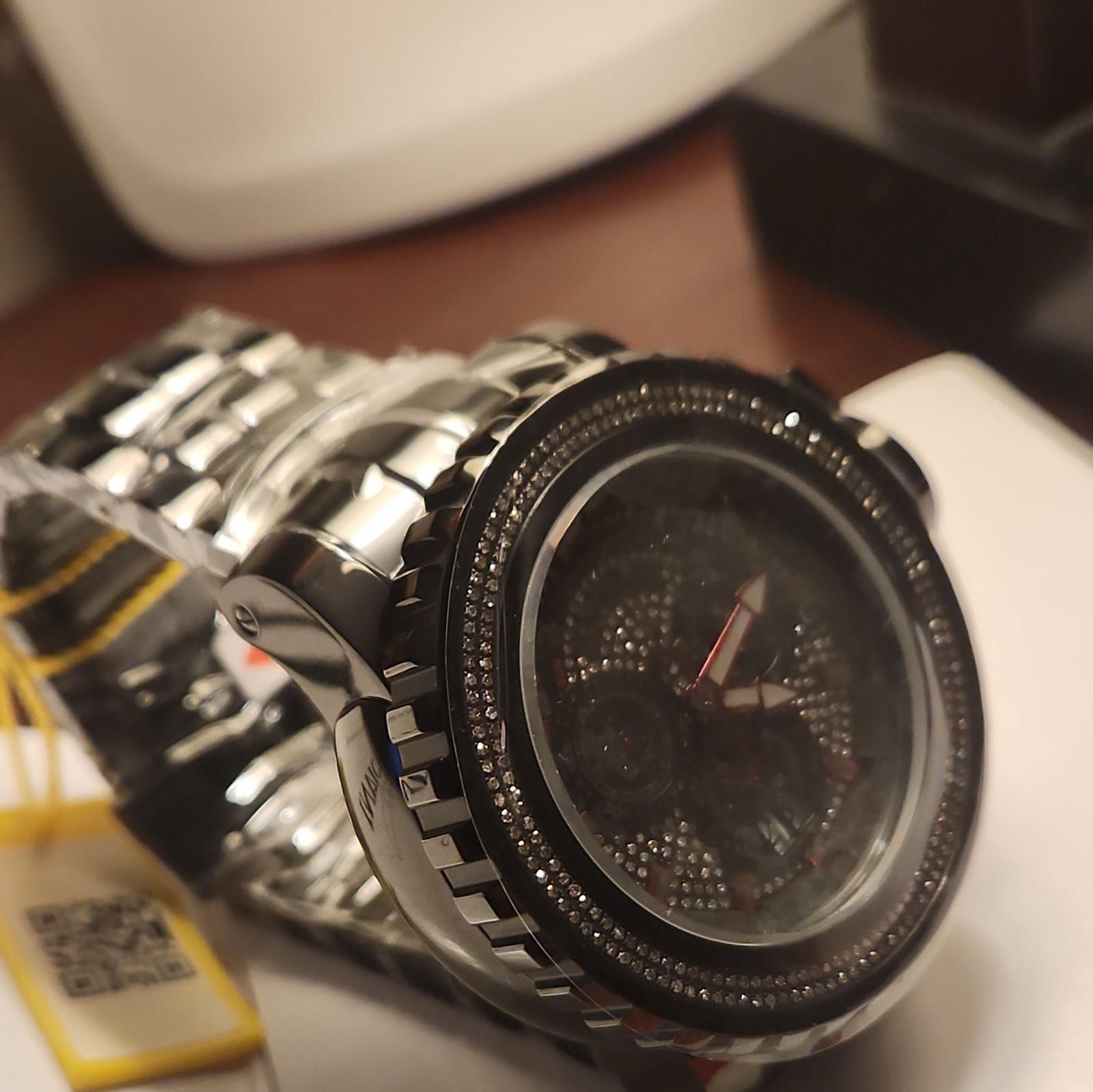 Invicta Black Label Pro-Diver Sea Hunter certified 1.7 carat 422 diamonds style