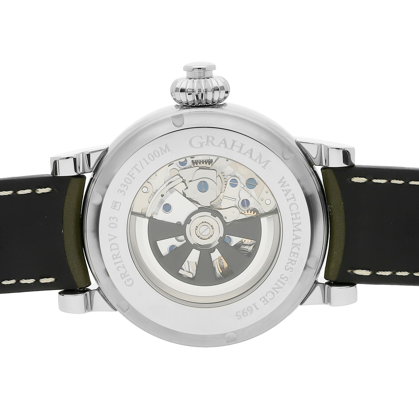 Graham Fortress Left Hand LE Auto Steel Mens Strap Watch 2FOAS.G05A.L141B