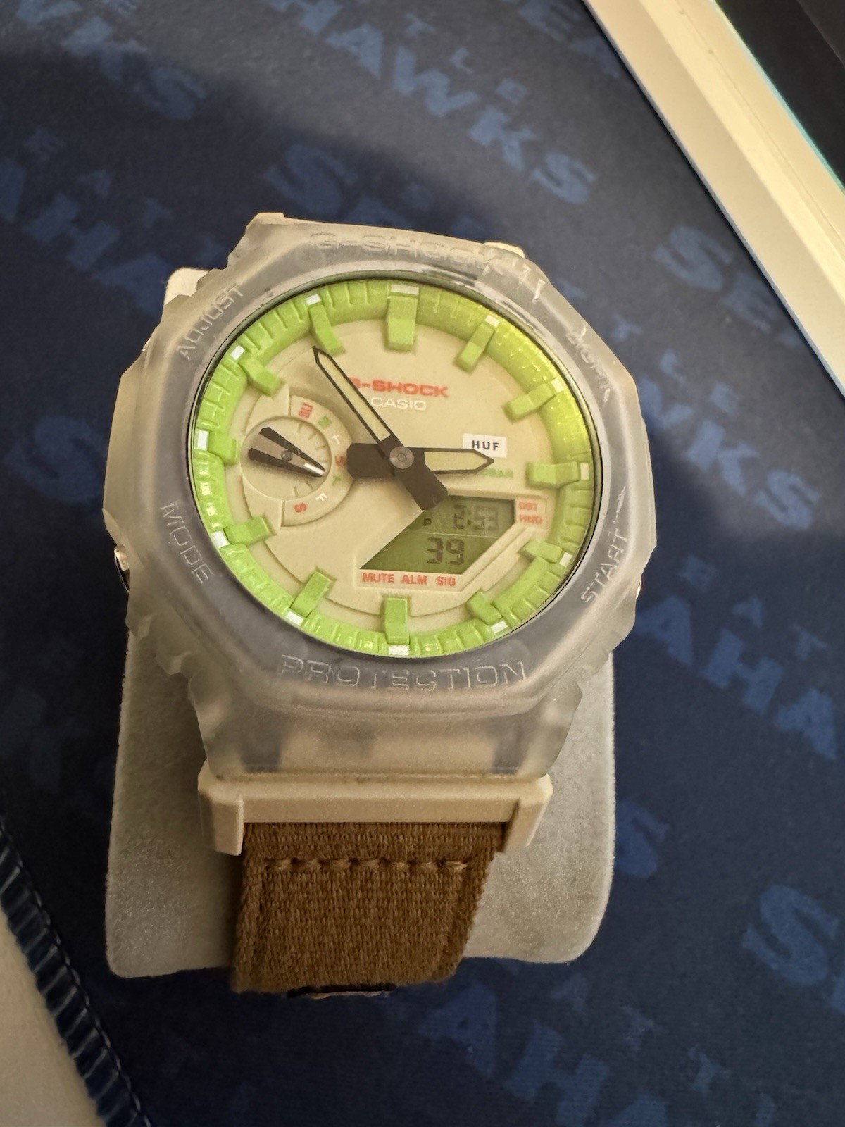 Casio G-SHOCK 2100 Series HUF Collaboration Beige Men’s Watch – GA2100HUF-5A