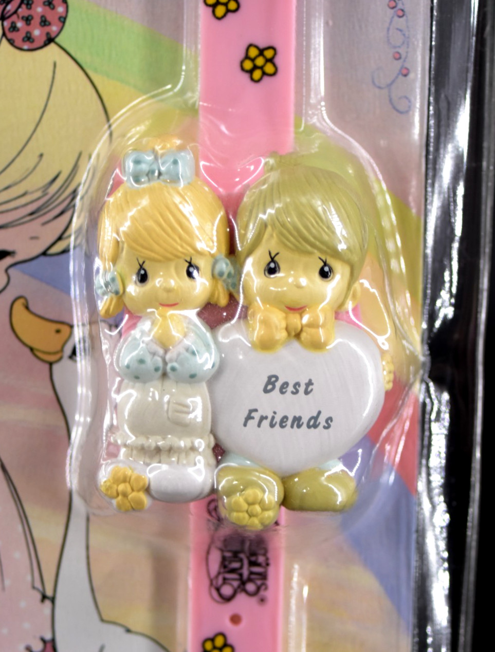 NEW VTG ’91 Precious Moments BEST FRIENDS LCD Watch Flip-Top Cover Nelsonic