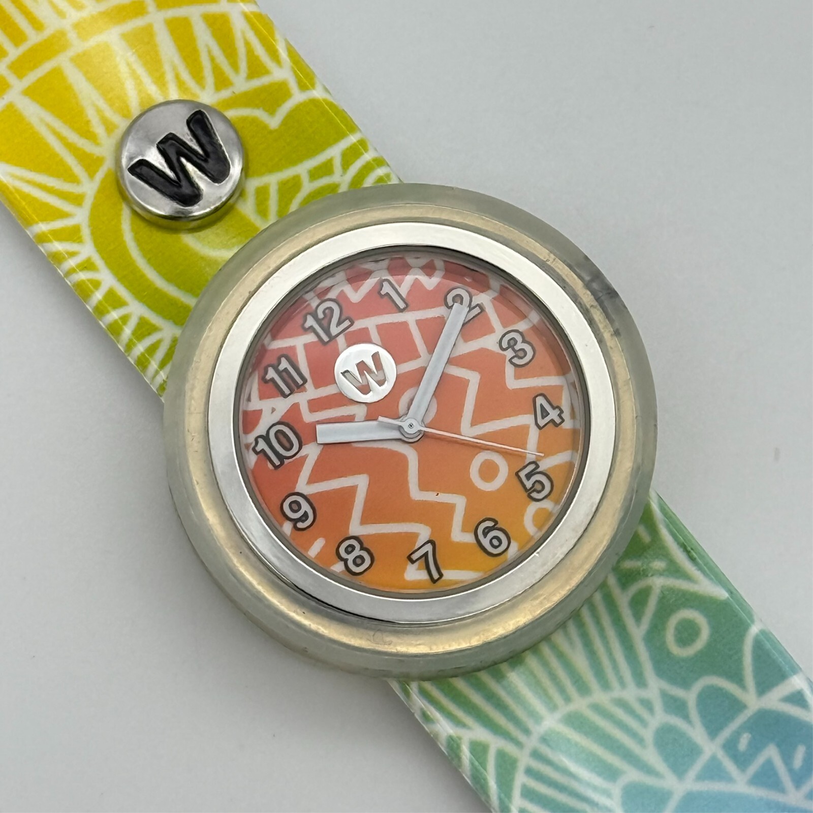 Women’s/Girl’s WATCHITUDE Multicolor Rainbow Doodles Slap Bracelet Watch, 36mm