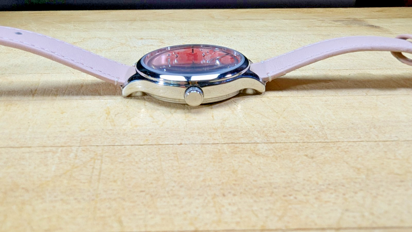 Timex Peyton Crystal Bloom Watch TW2R66600 – Pink Floral Dial – Blush Leather