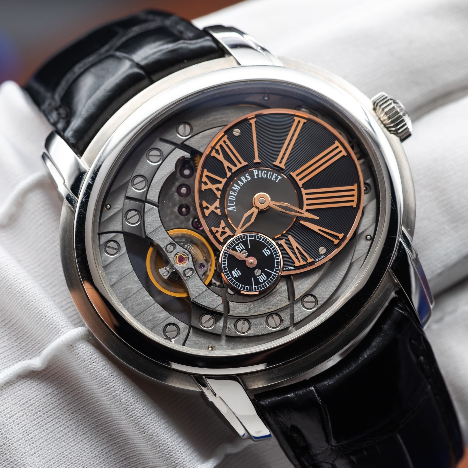 AUDEMARS PIGUET Millenary Skeleton Dial 15350ST.OO.D002CR.01