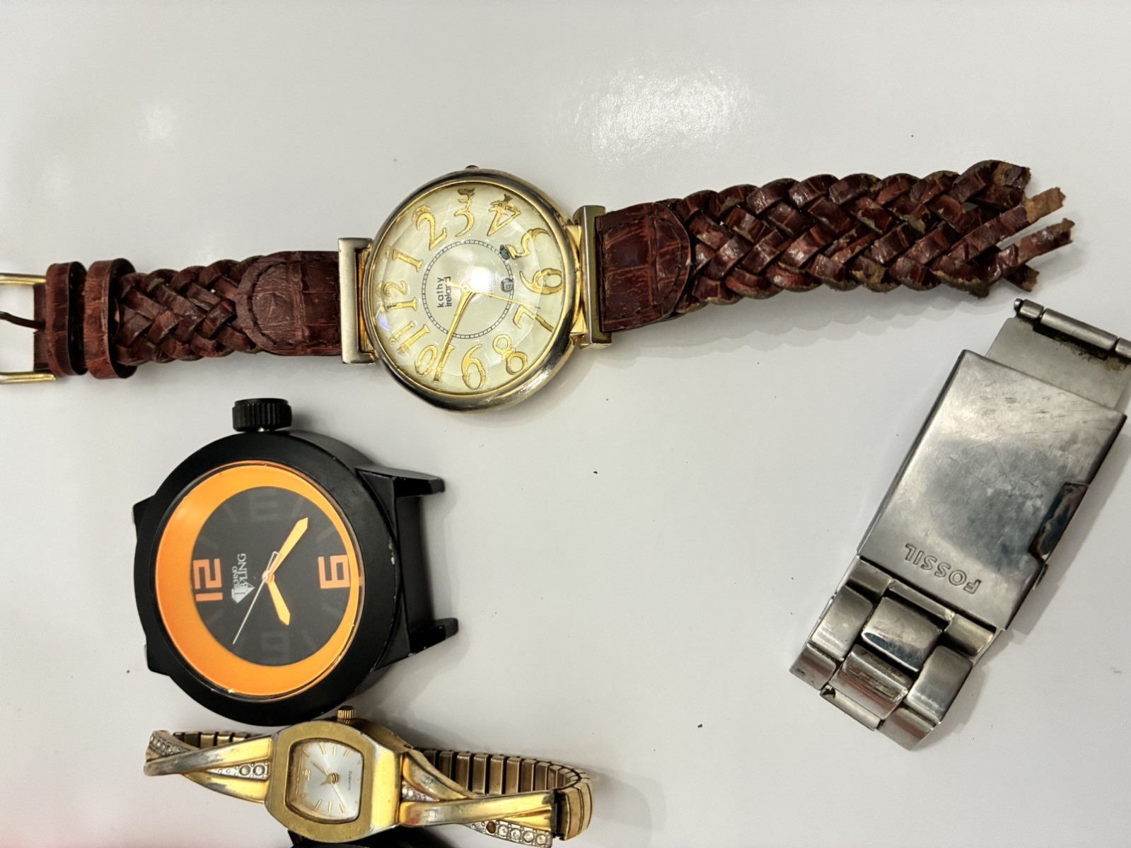 Bag of Watches, Various Brands, Parts/pieces, Condition AS-IS