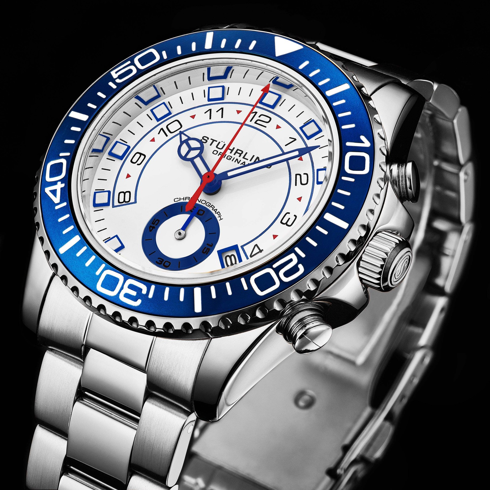 Aquadiver 3966 Watch Silver/Stainless Steel | White Dial Wristwatch 3966.2