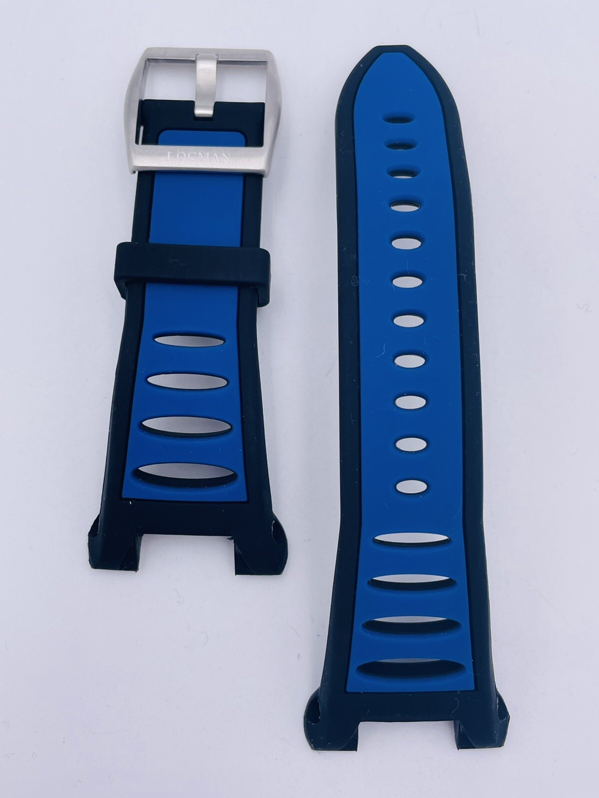 Original Locman Tremila/Sea Strap Ref550/556 Blue Rubber Hot Sale New