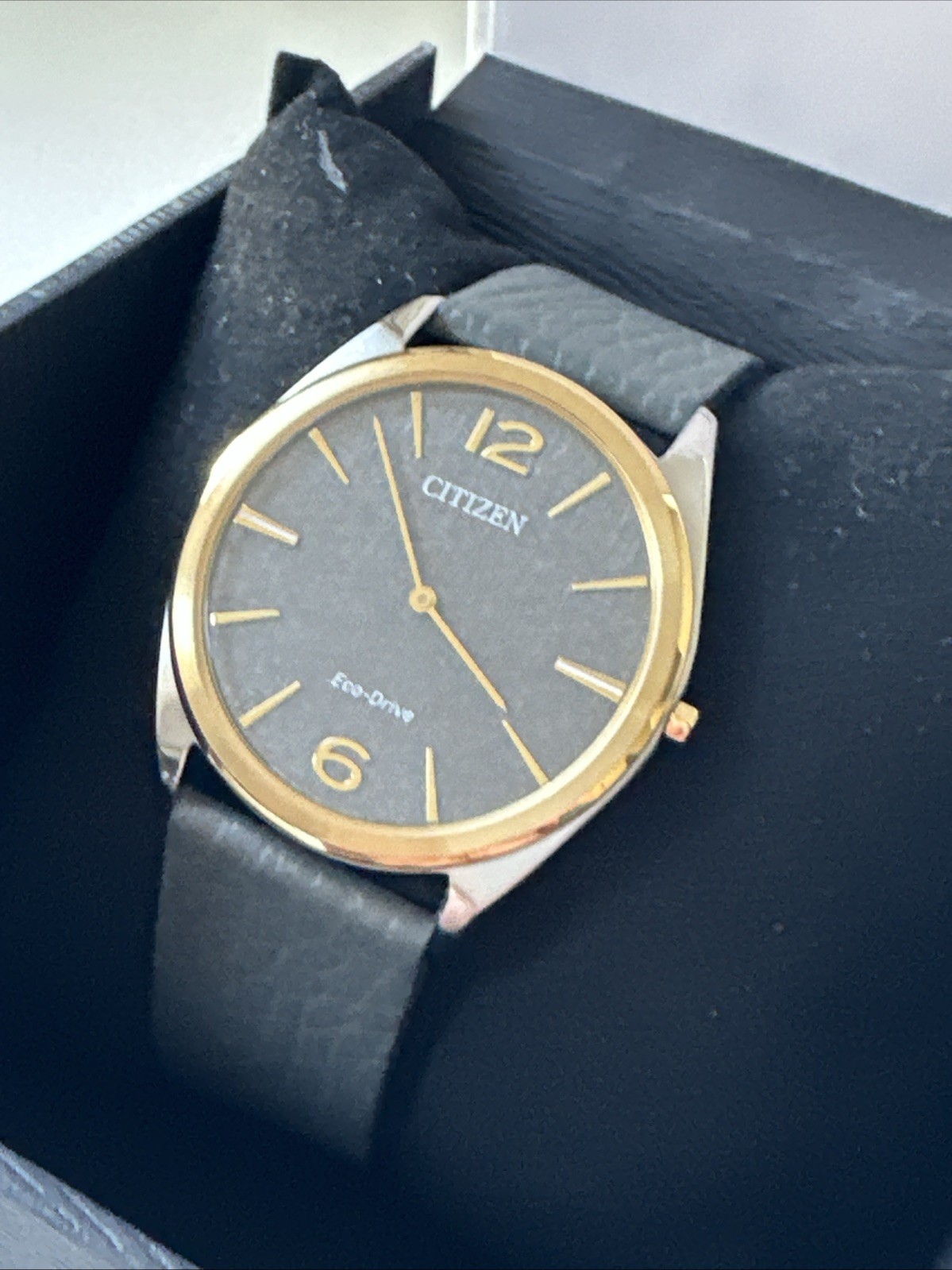 Citizen Men’s Sapphire Crystal Solar Eco-Drive Gray Watch 38 MM AR3124-07H
