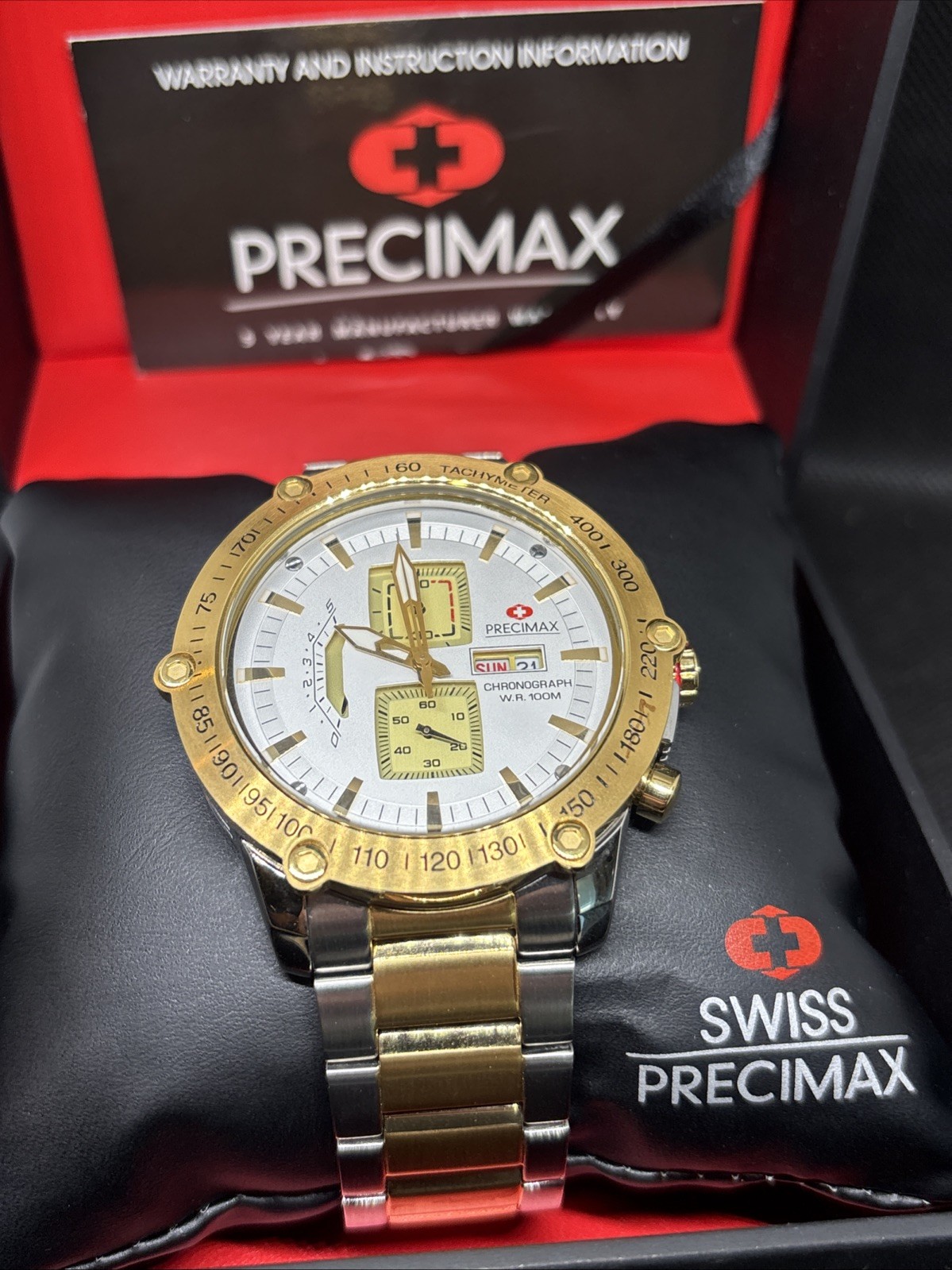 Swiss Precimax Retro Pro PX14020 Men’s Two Toned Chronograph Watch