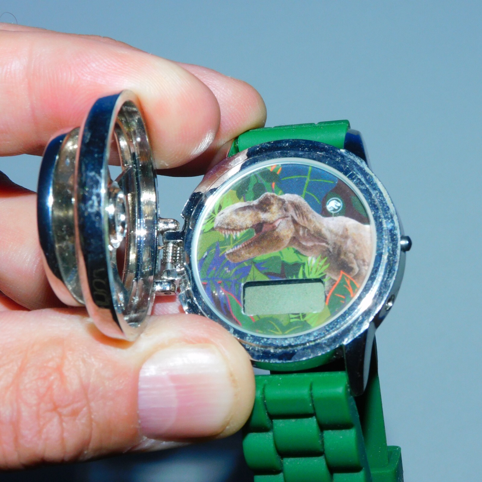 ACCUTIME JURASSIC PARK T-REX SPINNER WRIST WATCH UNTESTED