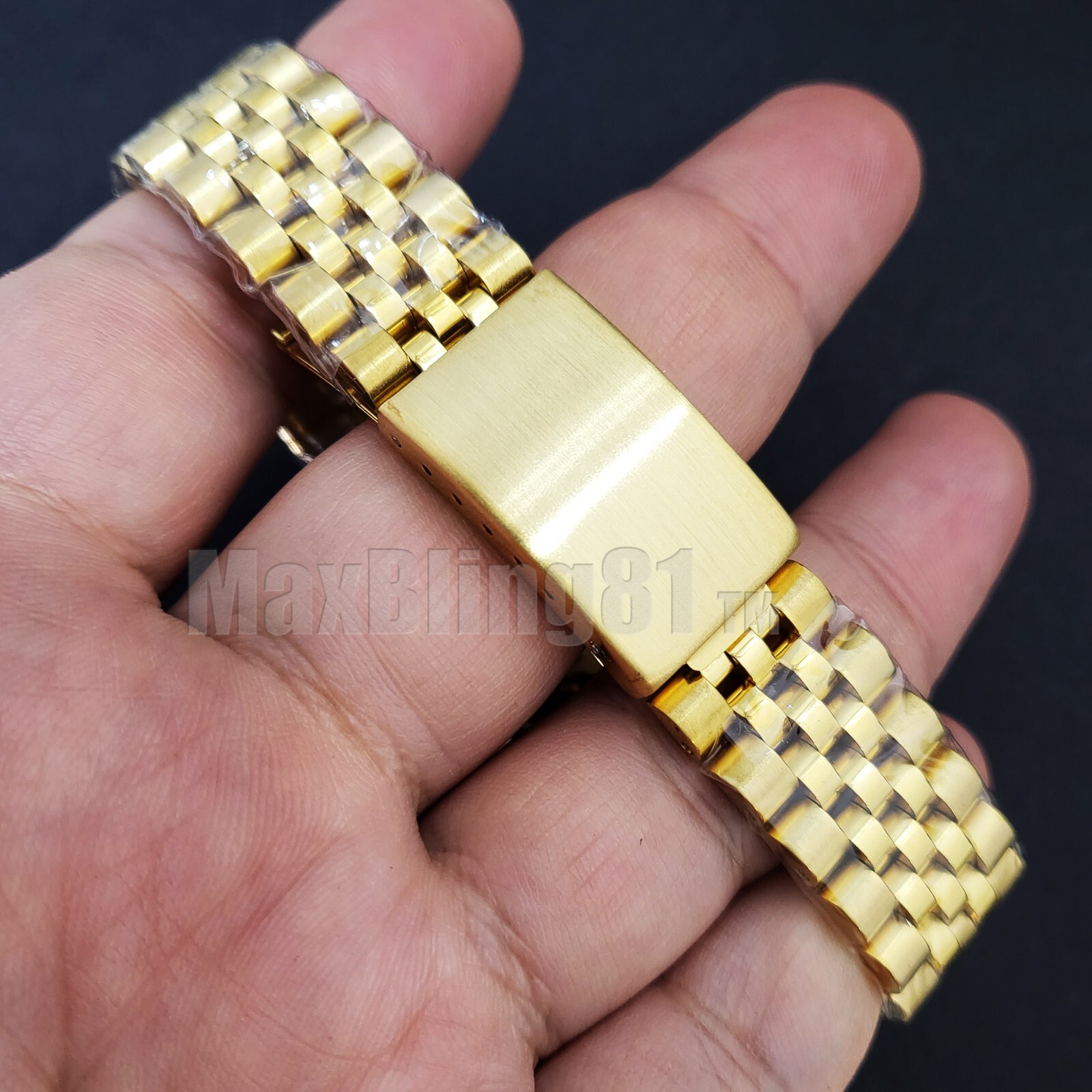 Iced icy Full Stainless Steel Band Luxury Automatic Date Simulated Diamond Watch