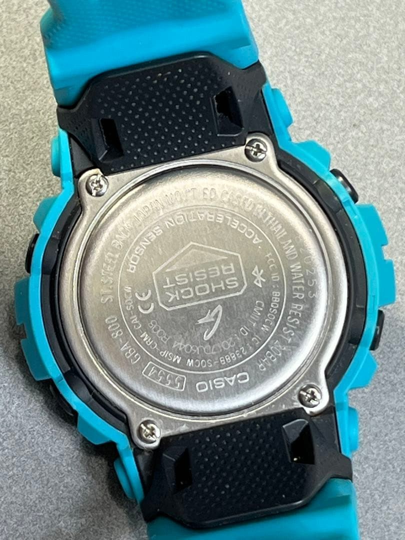 CASIO G-SHOCK G-SQUAD GBA-800-2A2JF Blue Bluetooth Step Tracker Mens Watch JDM